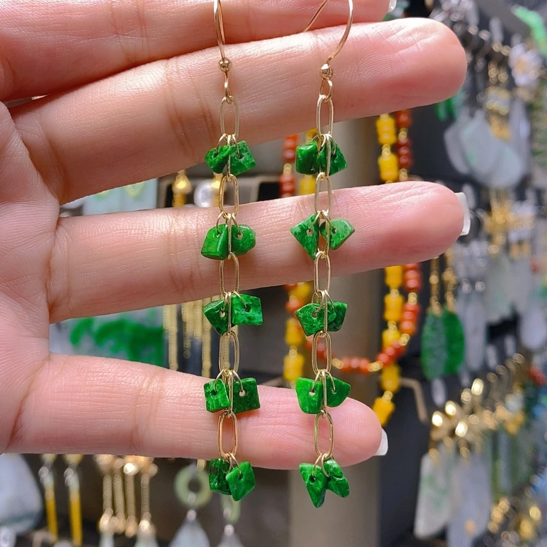 未镶嵌翡翠耳饰翡翠