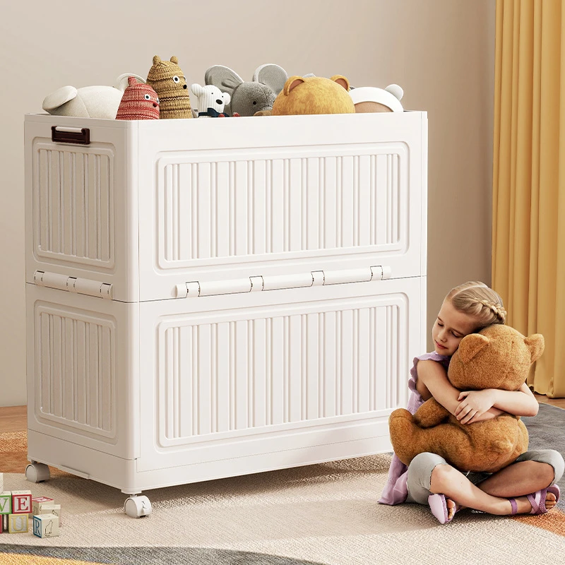 儿童玩具收纳箱家用大容量零食整理箱宝宝玩偶公仔毛绒娃娃储物箱