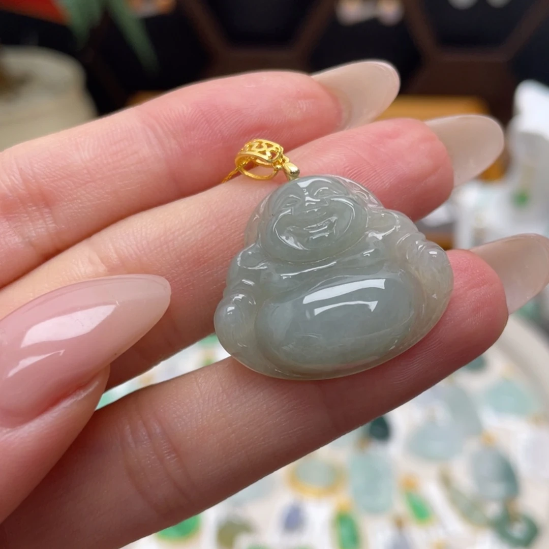 翡翠银S925镶嵌颈饰