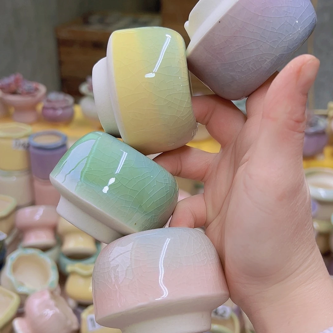 红陶陶瓷花盆当场满12包邮