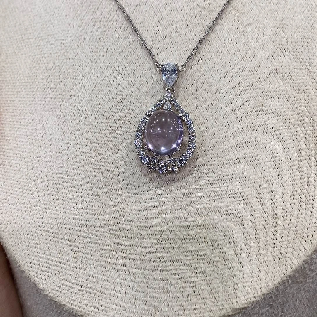 颈饰银S925镶嵌紫晶