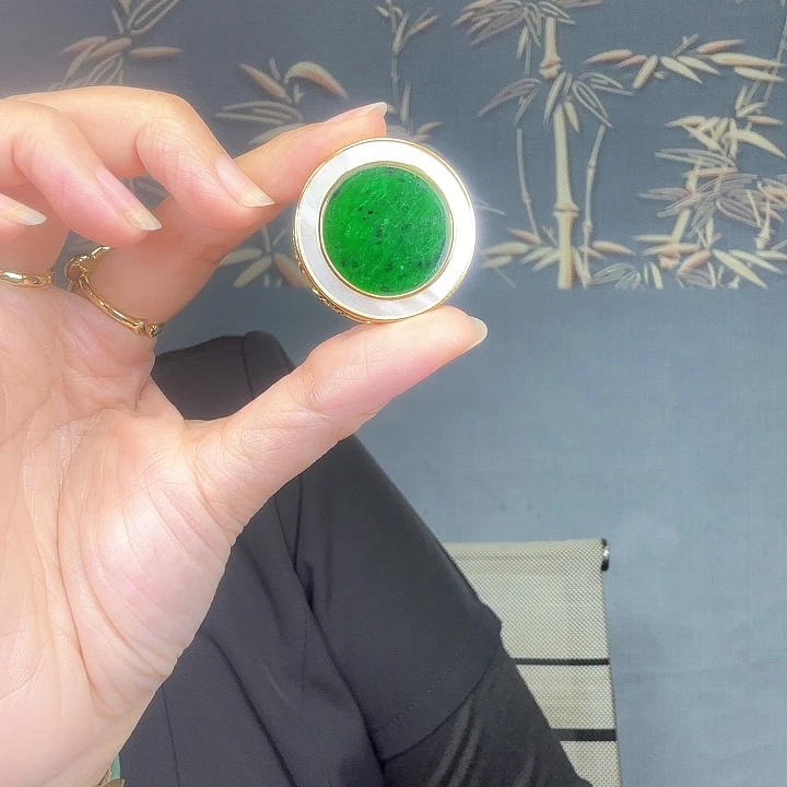 翡翠银S925镶嵌颈饰特价