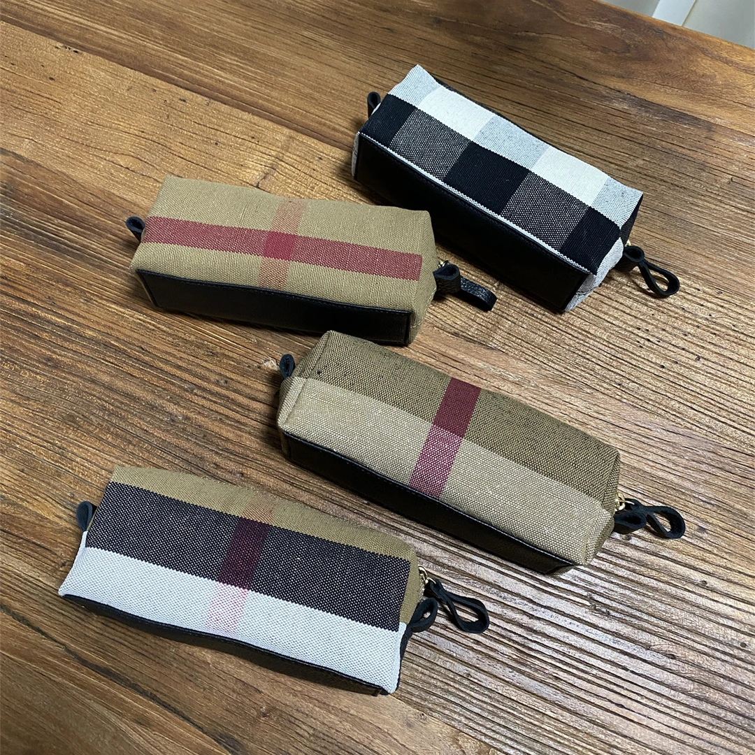 福利款黄麻小化妆包收纳袋手包手拿笔袋多用途配头层牛皮高级感