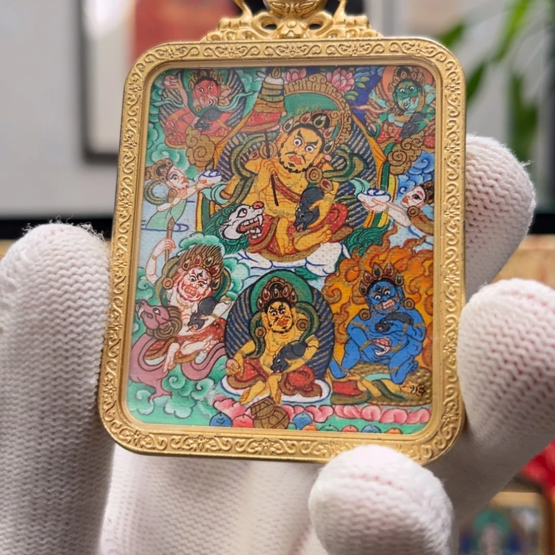 吊坠纯手绘六路财神年终福利