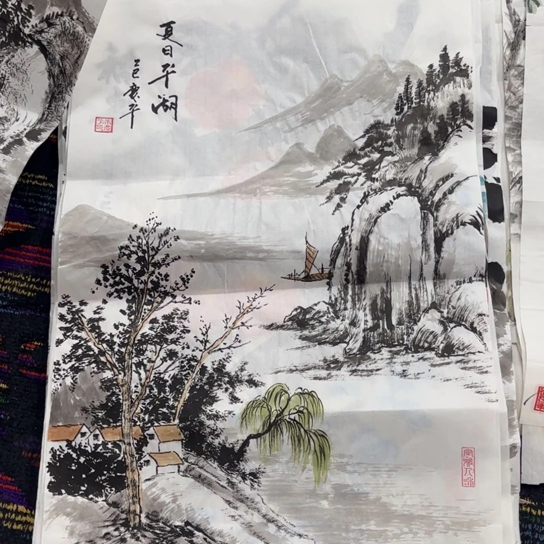 国画绘画作品 婉。