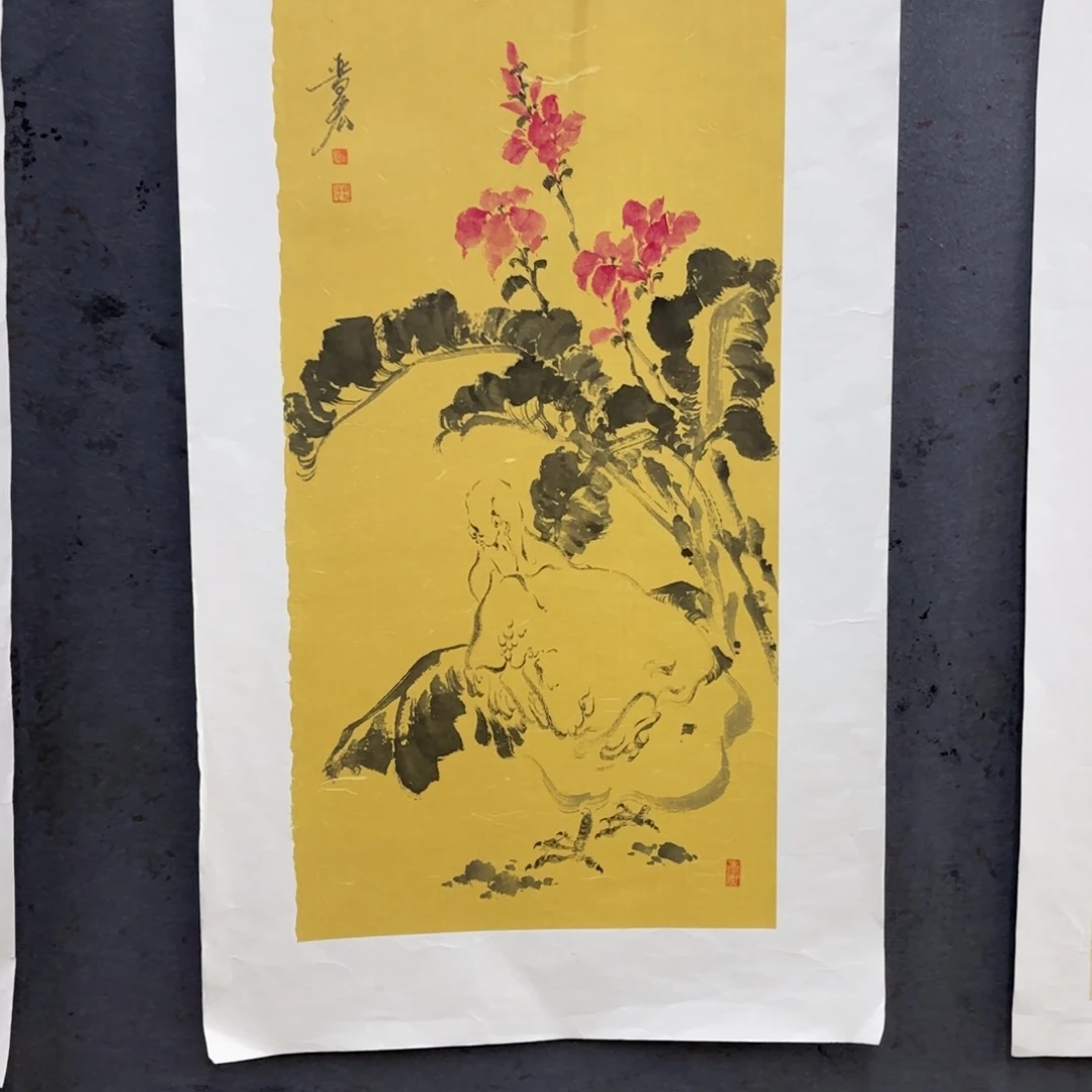国画魏晋宏花鸟作品艺