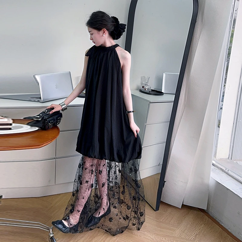 连衣裙公主裙长裙吊带裙FASHION显瘦温柔法式夏季泡泡袖B类女