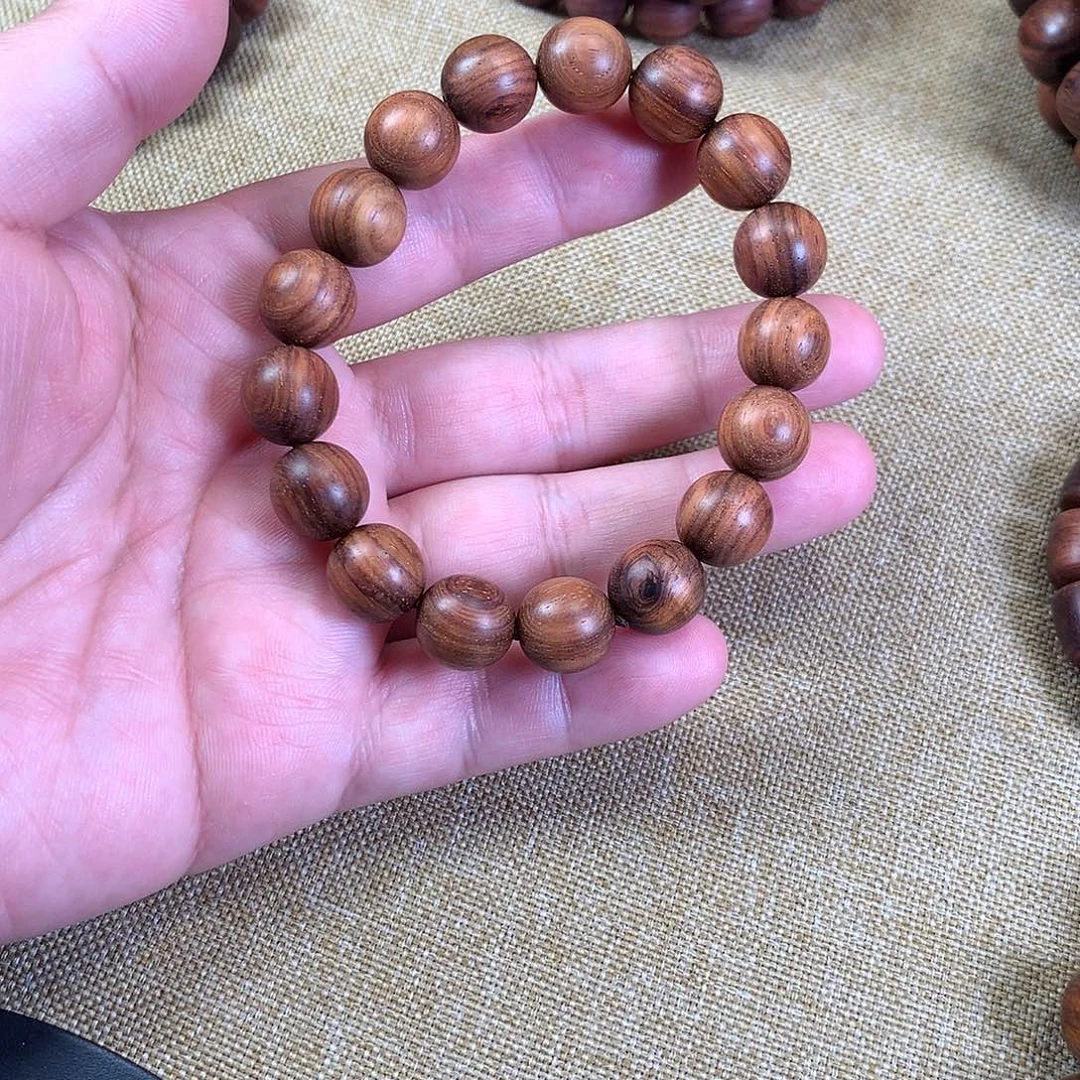 黄花梨/降香黄檀手串/手链海黄1.2无胶无腊降香味十足