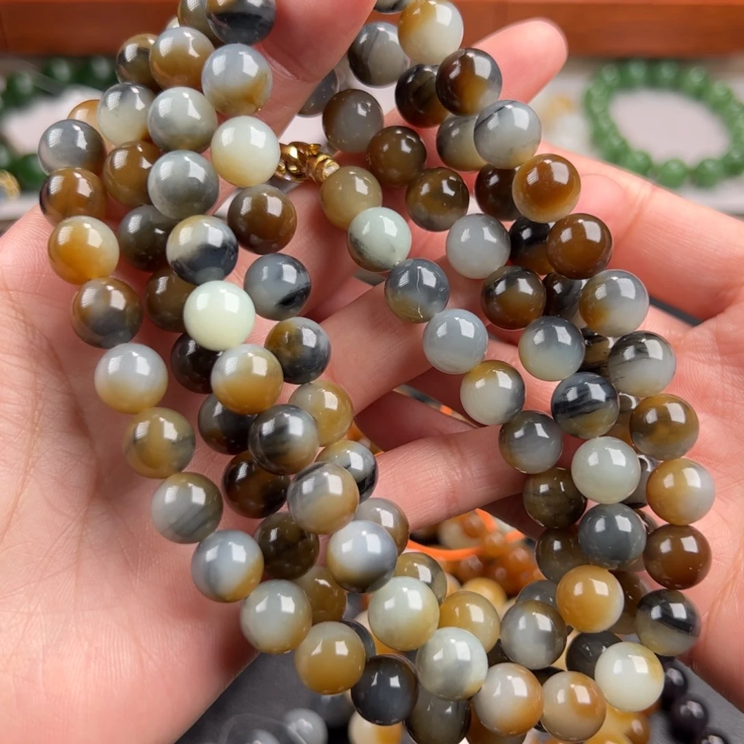 和田玉手链未镶嵌善*