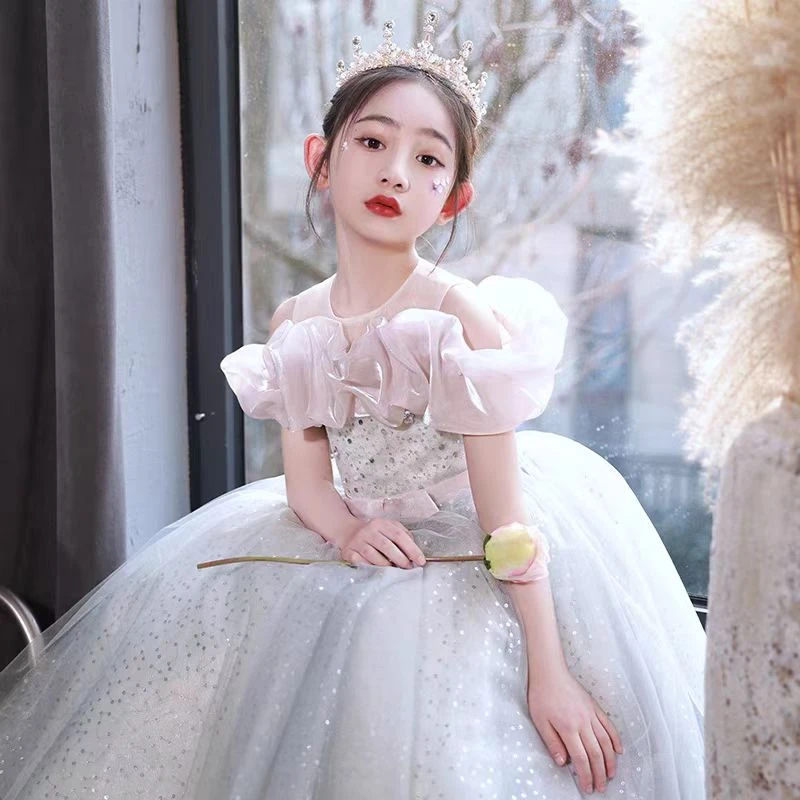 【轻奢浅灰】夏季新款在逃公主粉色礼服