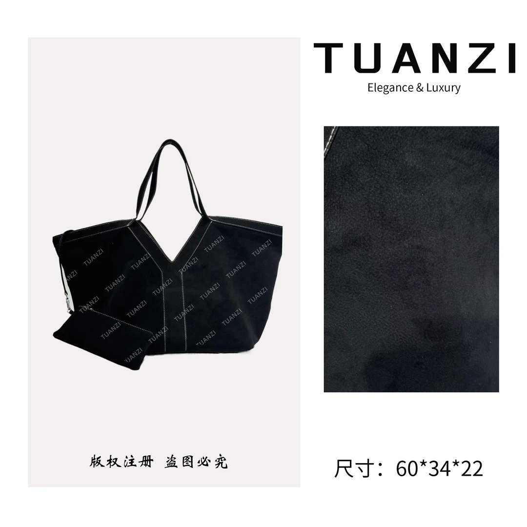 TUANZI〖高端玩家〗小树林秋冬新款托特女包 XKY-2297-黑色