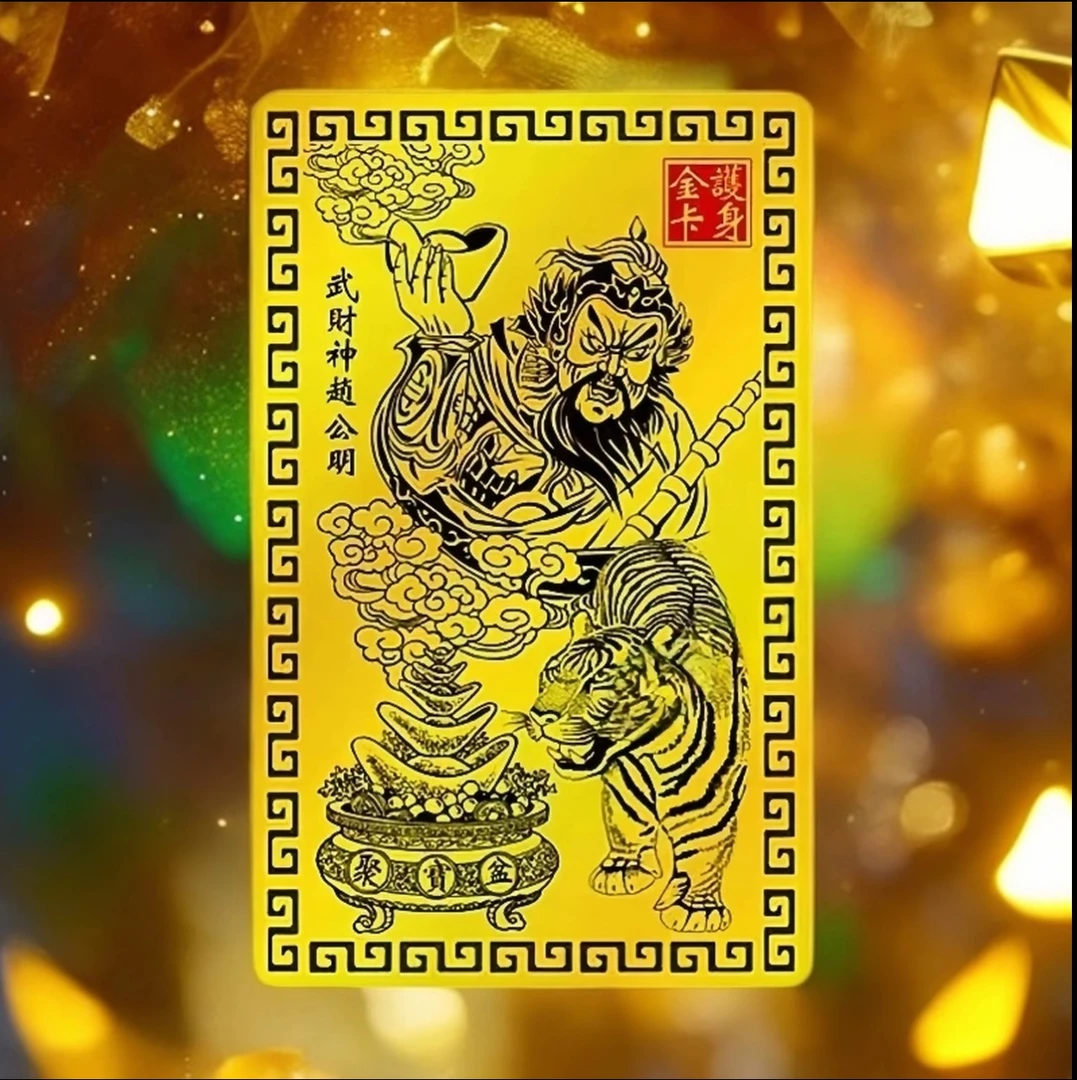 【3点8云/抢】正品乙巳青蛇年赵公明金卡赵公明手机卡随身携带卡