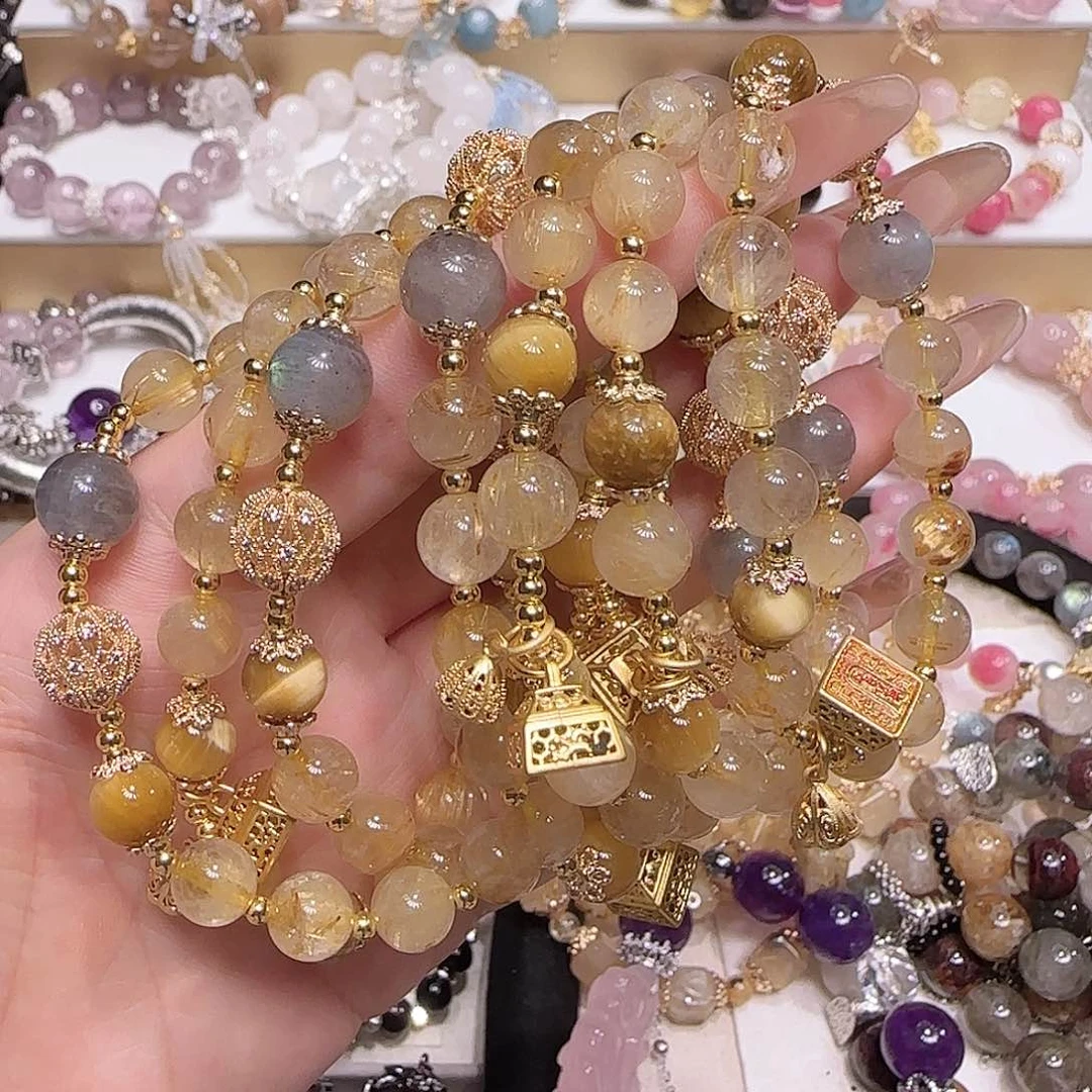 水晶手链未镶嵌多样性发一