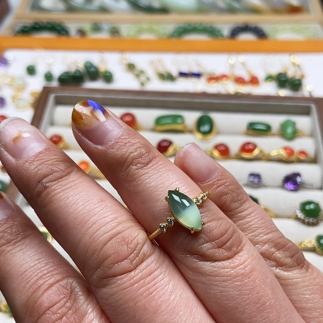 和田玉耳饰银S925镶嵌