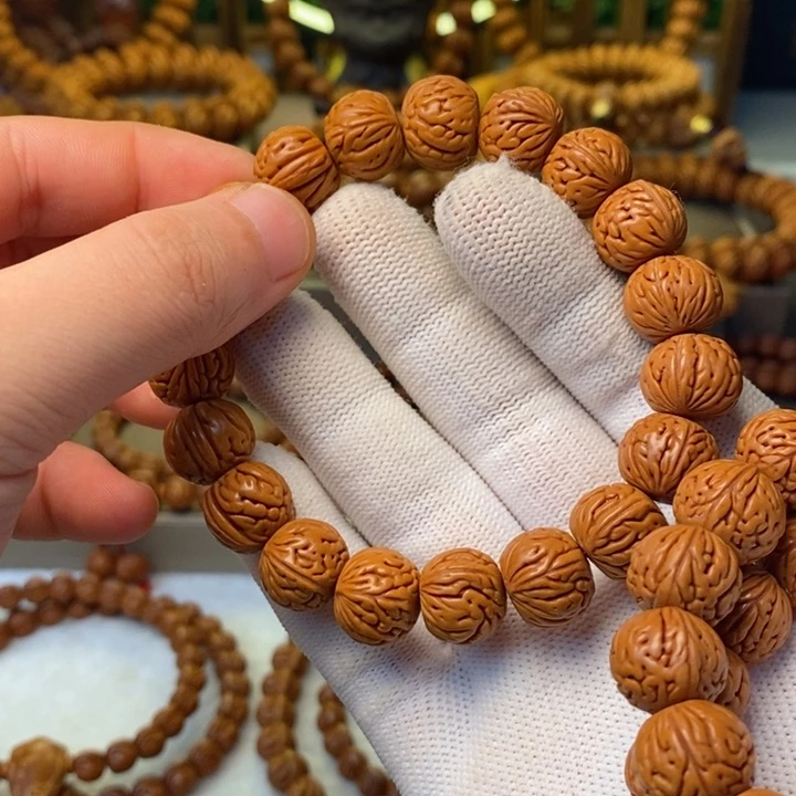 桃核手串秦岭龙纹桃核