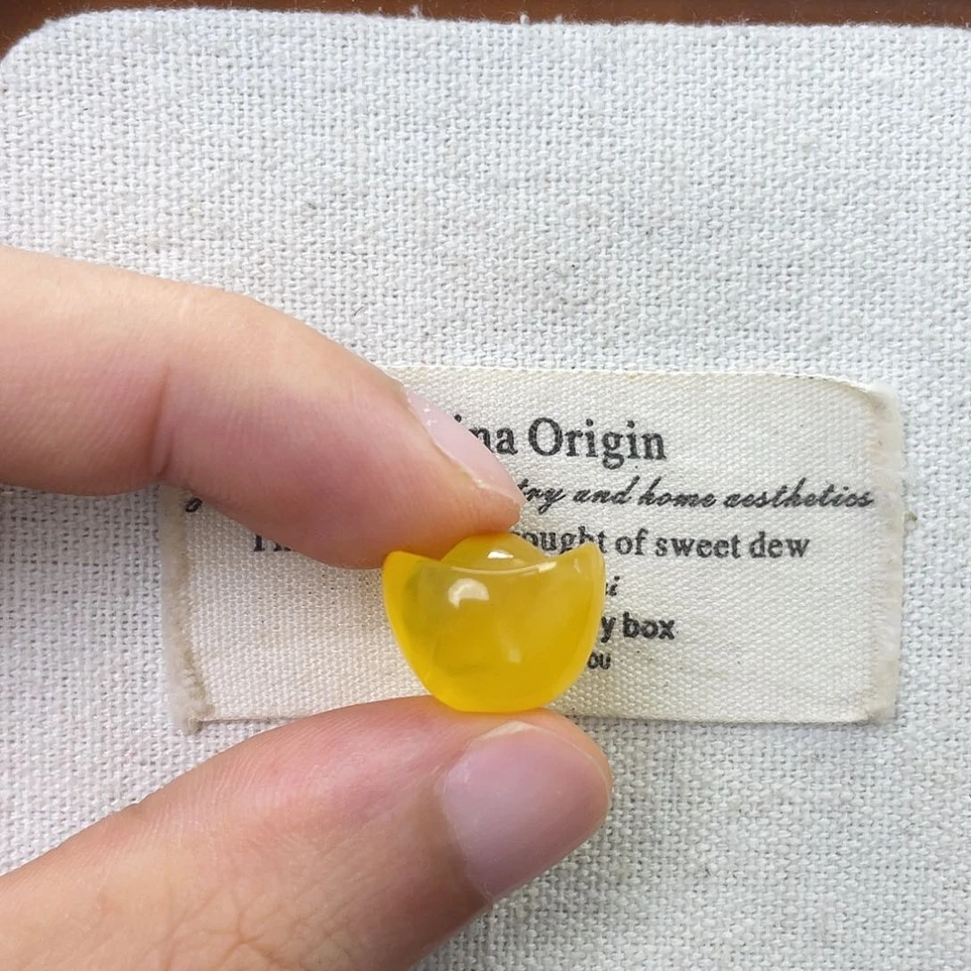 未镶嵌琥珀珠宝奇石金元宝