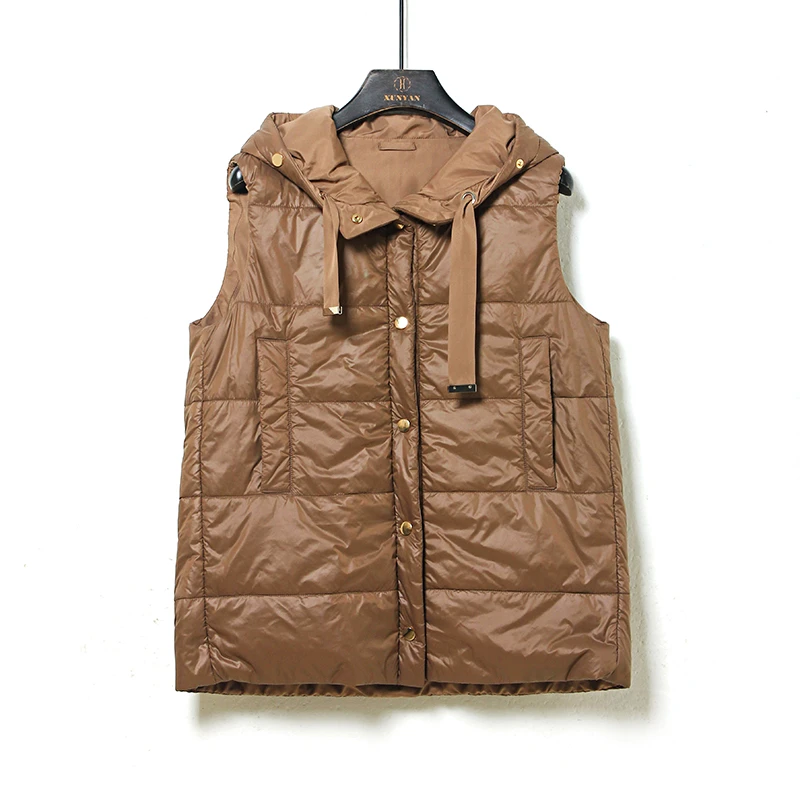 阿拉善100%骆驼绒专柜Max风~双面马甲！哑光/亮面3716