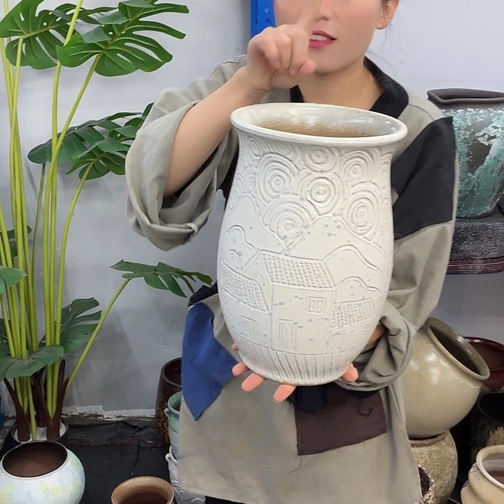 19+30 -粗陶花盆有孔