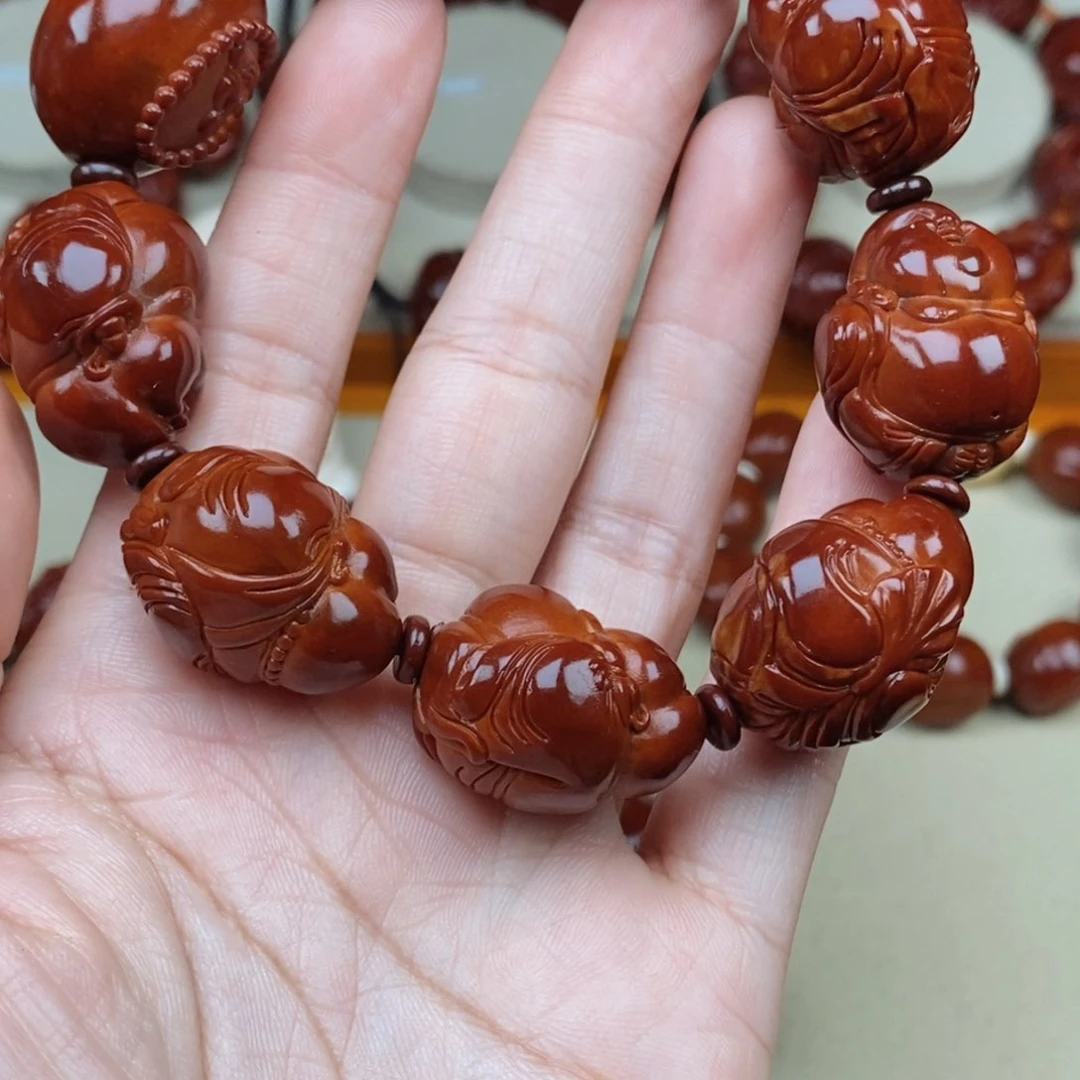 ༺***༻橄榄核吊坠弥勒弥勒