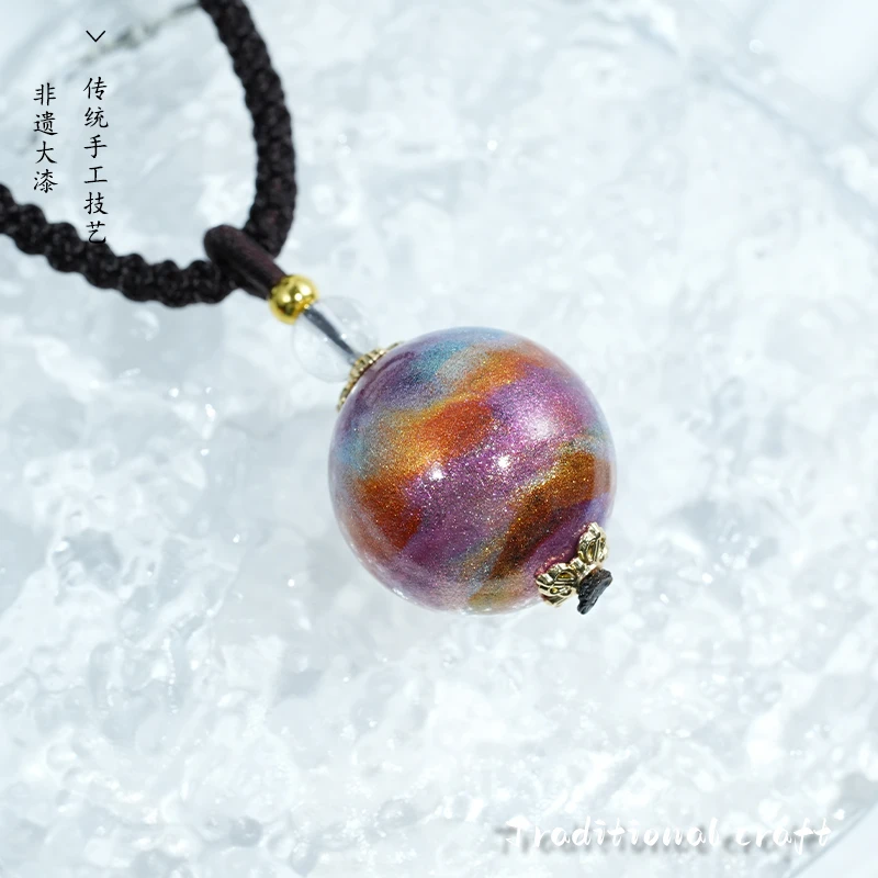 【漆栩大漆】新粉福利紫色大漆2.0单珠项链