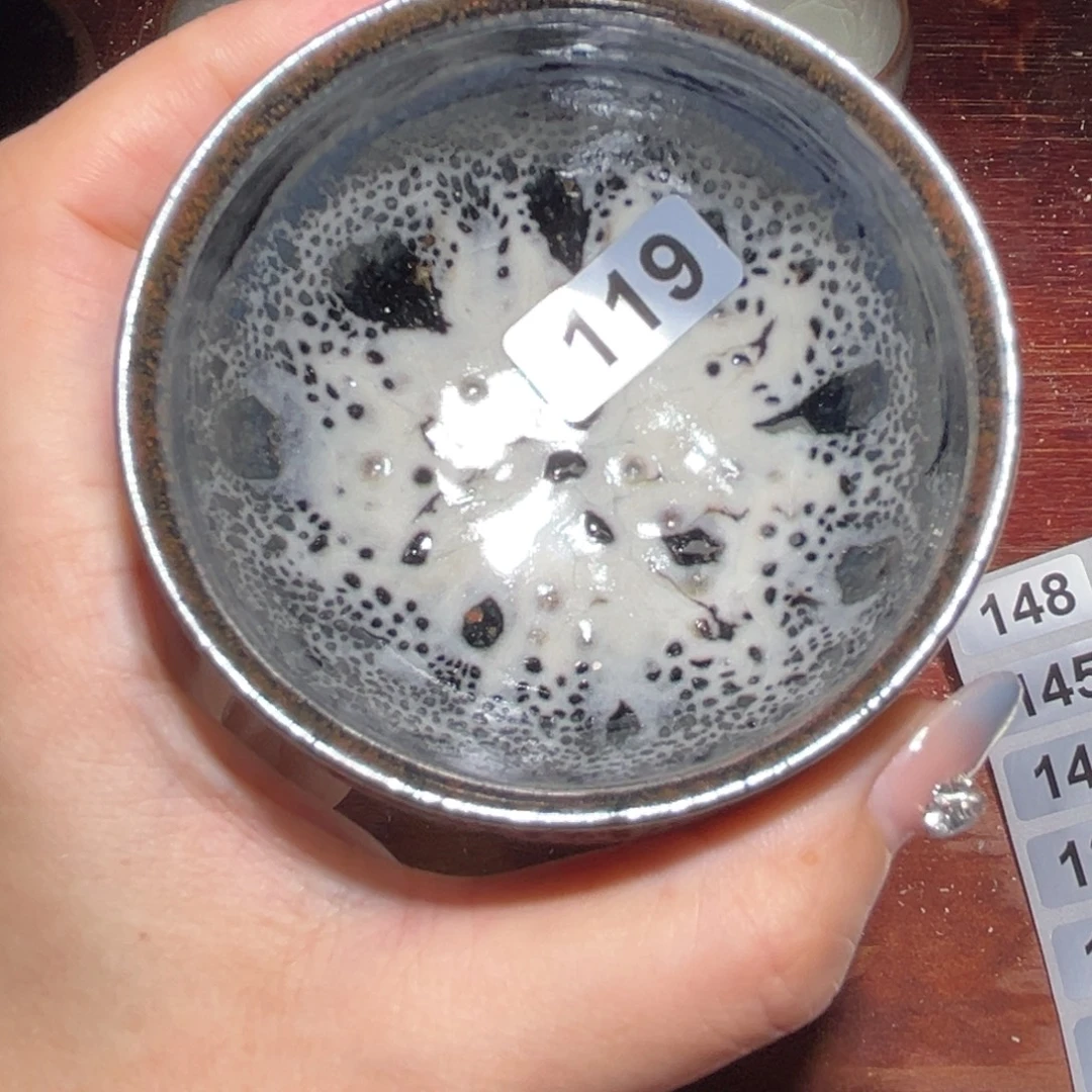 脆***莹茶盏全手工原矿原釉建盏