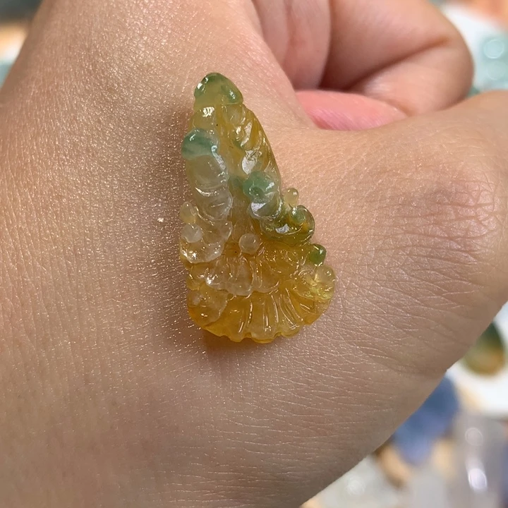 未镶嵌定制翡翠白菜