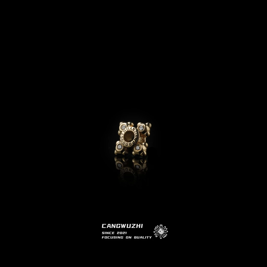 【藏物志】欢见 十字莲花18K镶石版