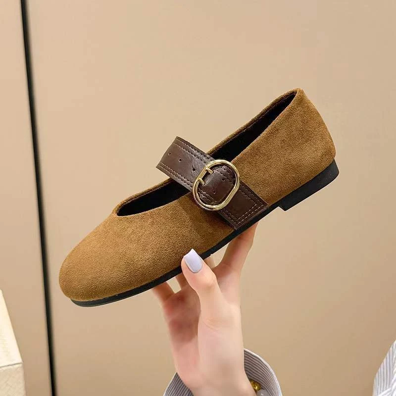 2025秋冬季新款法式复古圆头内增高软底防滑玛丽珍鞋秋季平底百搭