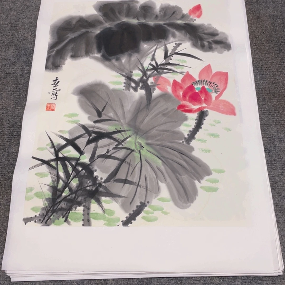 国画1.4平尺纯手绘国画作品