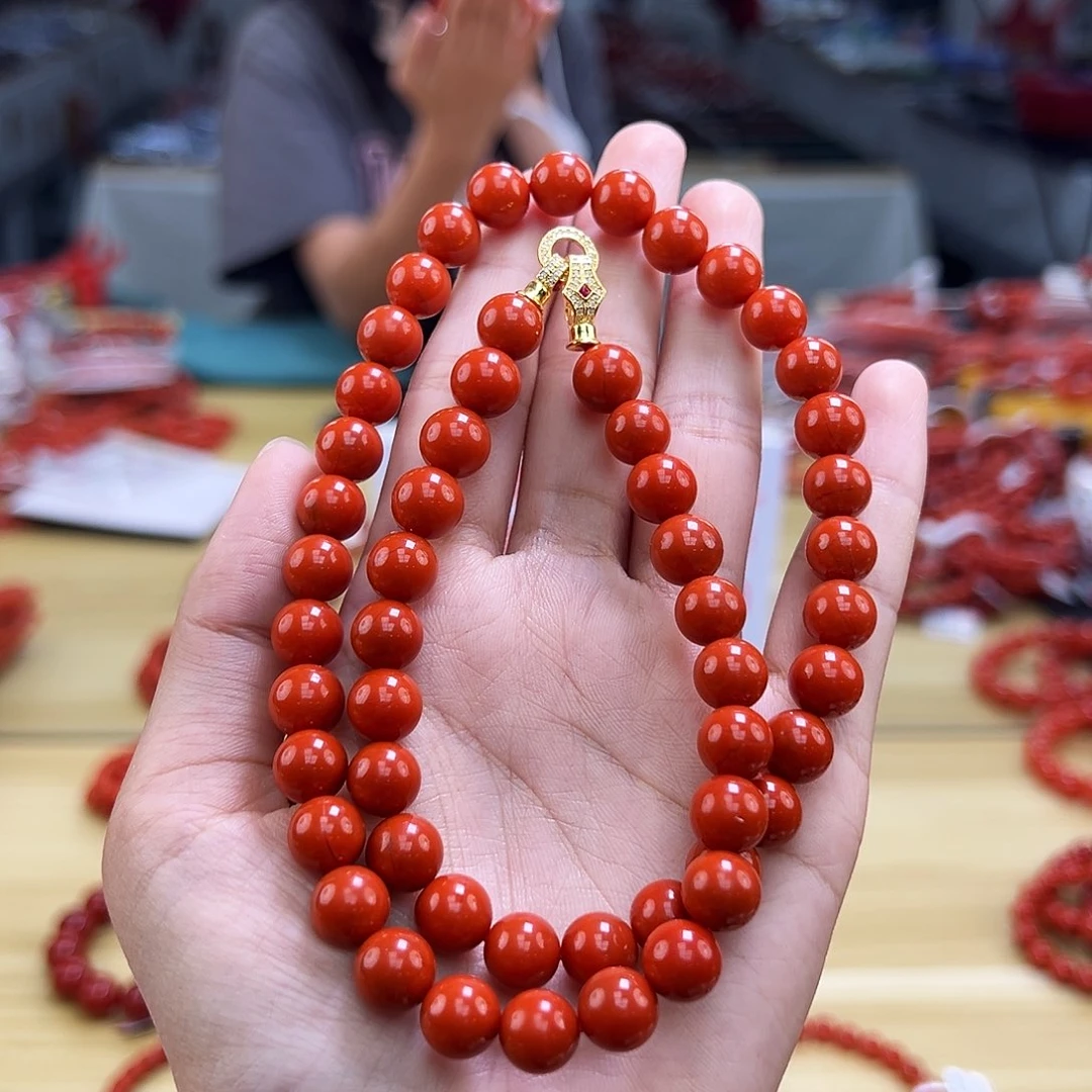 南红玛瑙多样性发一，卡9mm未镶嵌