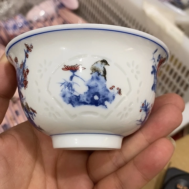摆件景德镇陶瓷主人杯1344
