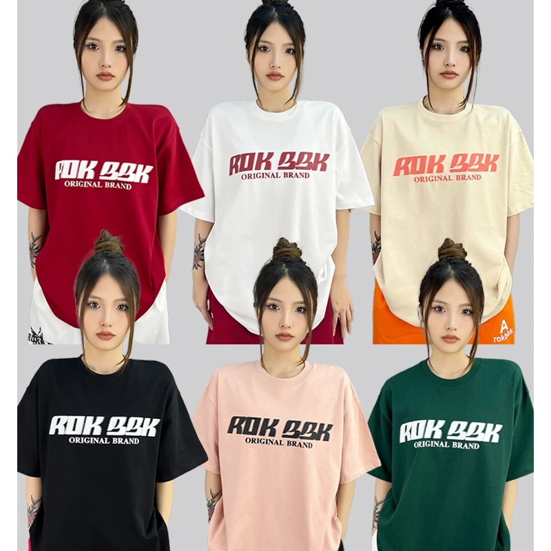 ROKBBK－K/布韩街舞潮牌嘻哈宽松短袖hiphop上衣T恤爵士舞