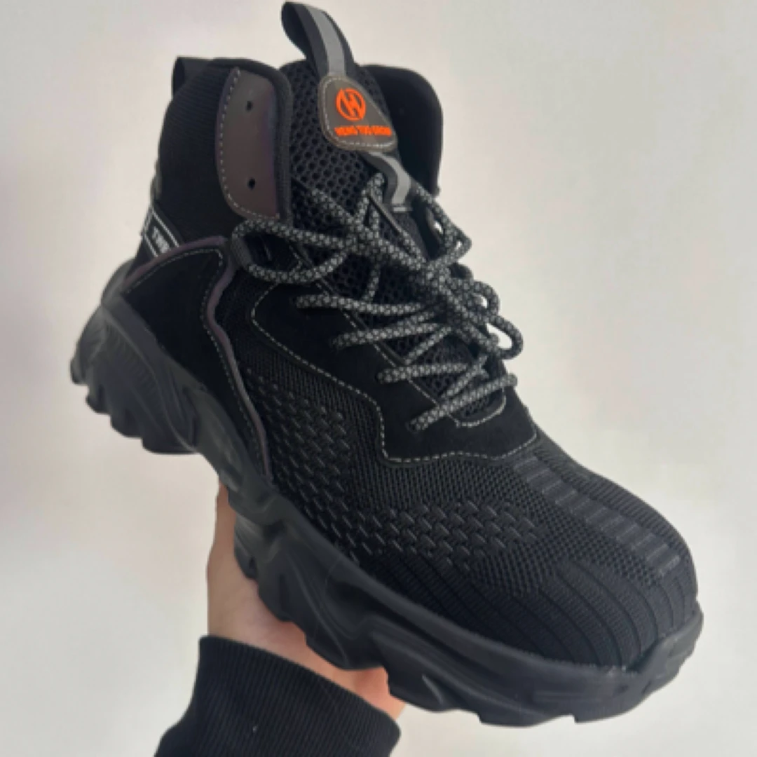 588-四季透气超轻软底防滑耐磨防尘防砸防刺穿休闲运动中帮劳保鞋