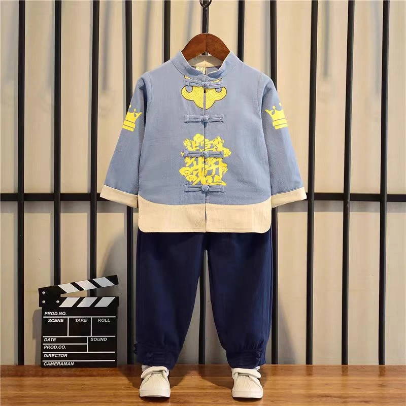 （瑕疵款）单上衣唐装汉服幼儿园表演服直播间扣号链接古风