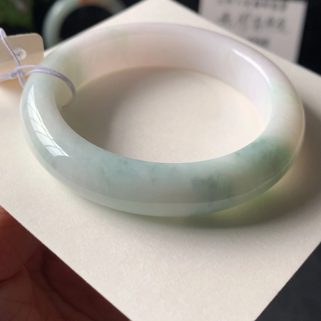 翡翠未镶嵌手镯33号53.1-12.8-8.7