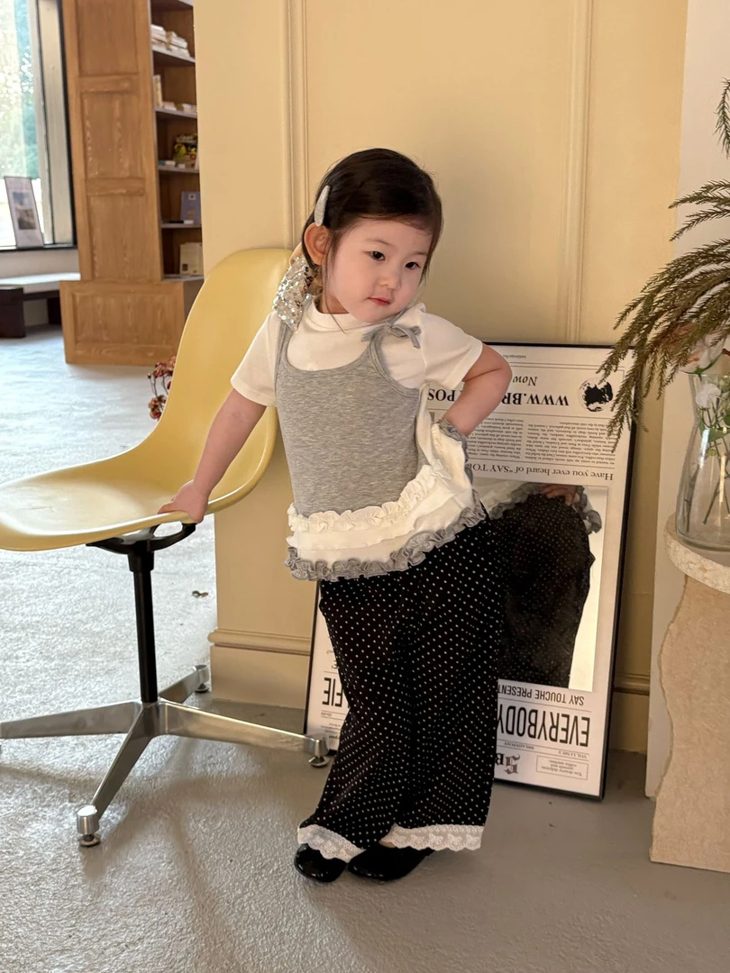 女童套装夏季儿童宝宝短袖洋气夏款甜酷两件套时尚薄款夏装3岁