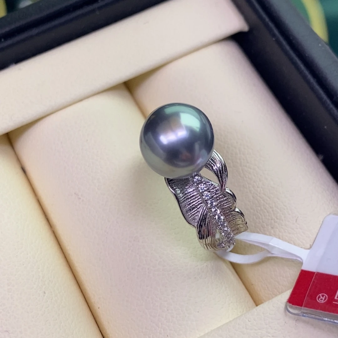 海水珍珠银S925镶嵌戒指