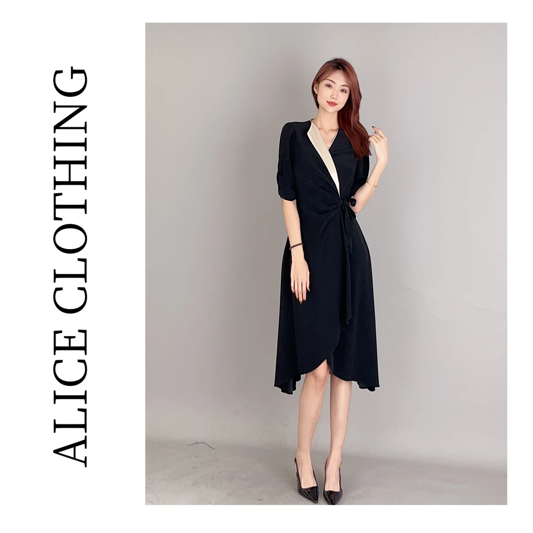 1【ALICE “赫本归来”轻奢连衣裙】丝滑垂顺 浪漫花边 S2137282W