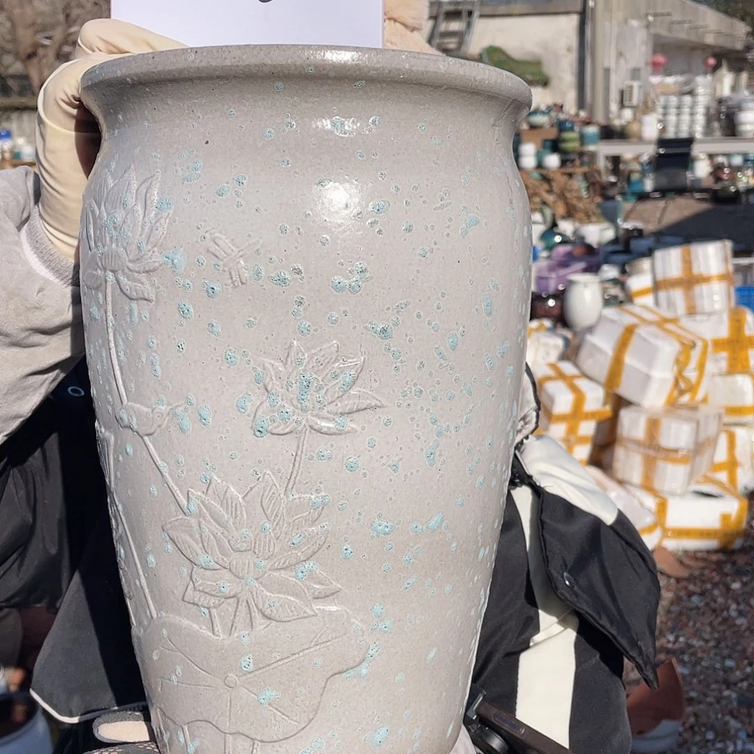 红陶王嫂花盆0127-08