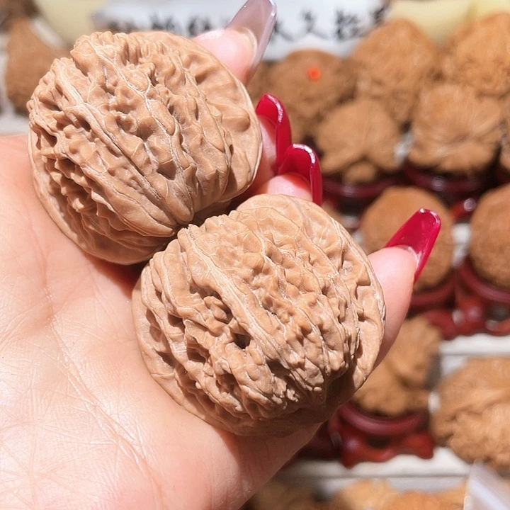 秦***寞文玩核桃把件四座楼全品