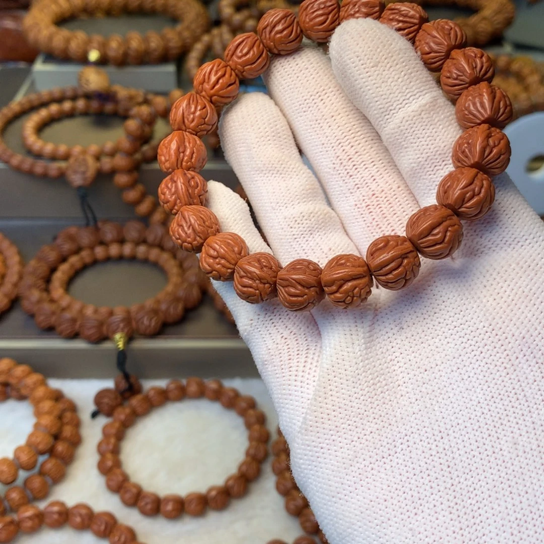 天***佑手串桃核秦岭龙纹