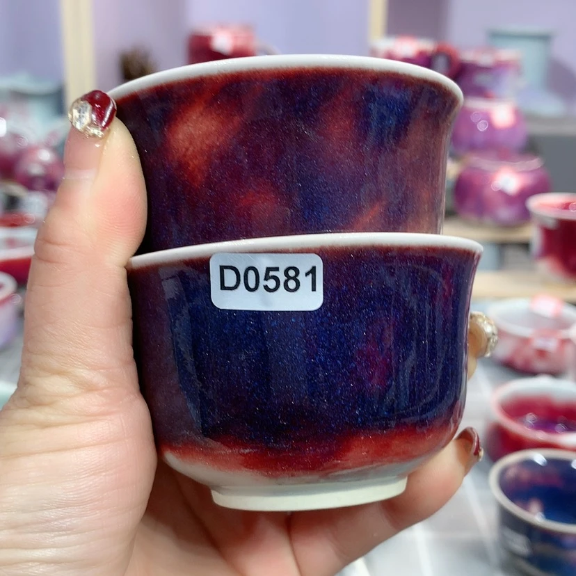 【闪购商品】钧瓷主人杯摆件工艺品