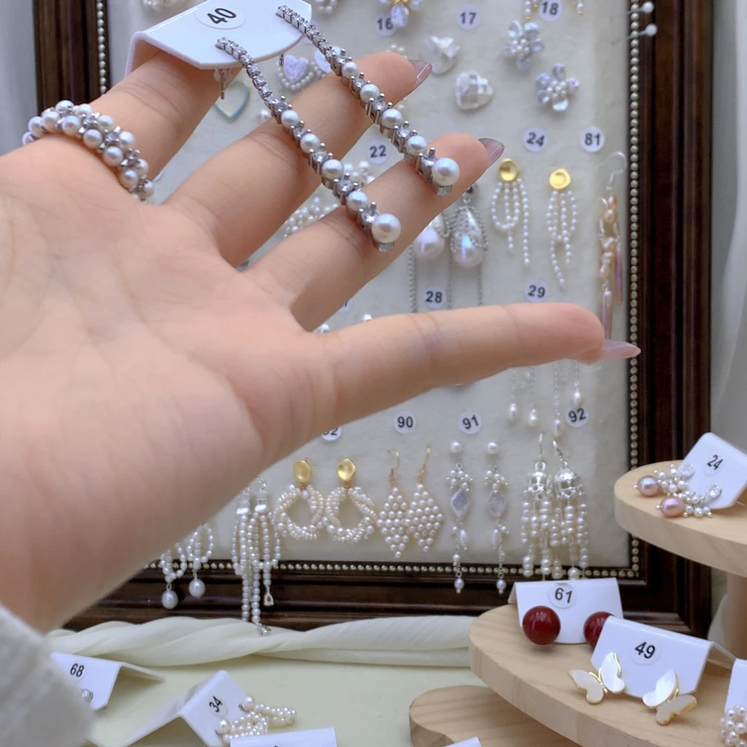 未镶嵌耳饰淡水珍珠