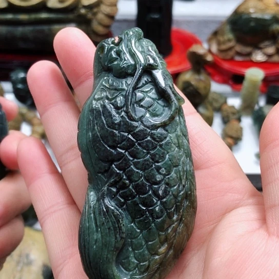 岫岩河磨玉（透闪石质玉）把件未镶嵌