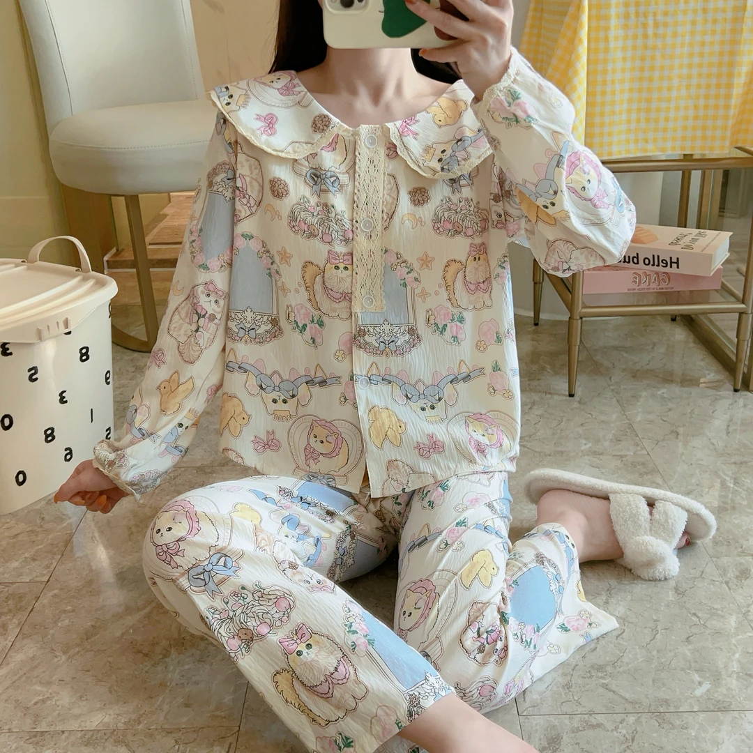 【10】品牌高货青沧 多款少量 高品质长袖套装春秋睡衣女家居服