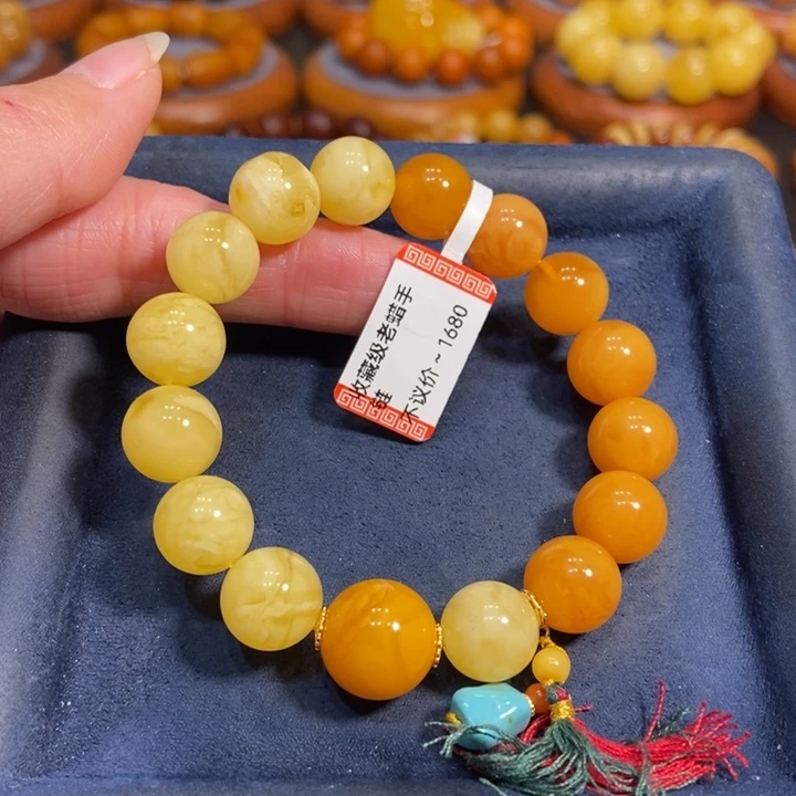 蜜蜡手链未镶嵌蜜蜡