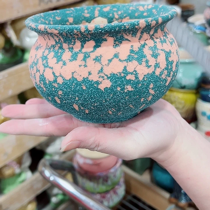 有孔，凑单福利满10元发货陶瓷多肉花盆！