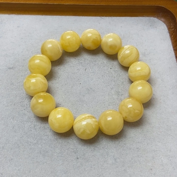 裸石蜜蜡未镶嵌手串