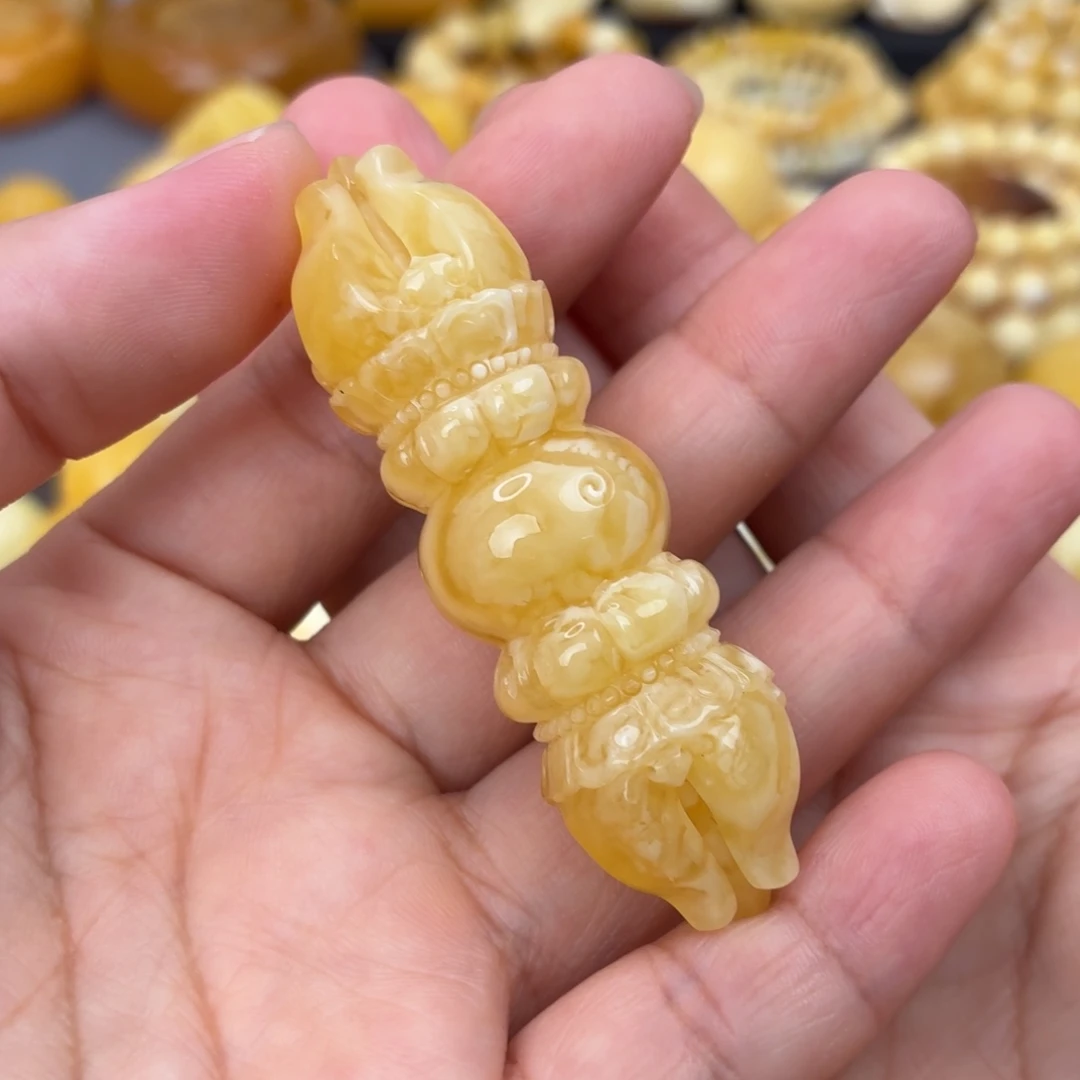 琥珀未镶嵌裸石杵