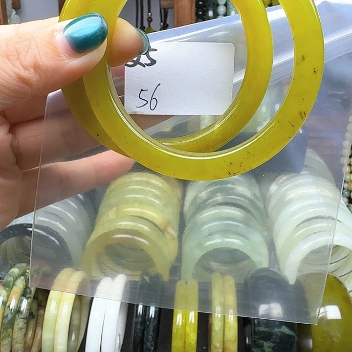 屏***蛇纹石玉未镶嵌手镯